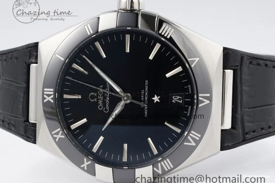 0303 Constellation Black Ceramic SS SBF 1:1 Best Edition Black Dial on Black Gummy Strap A8900 Super Clone TimelessDesign 7798